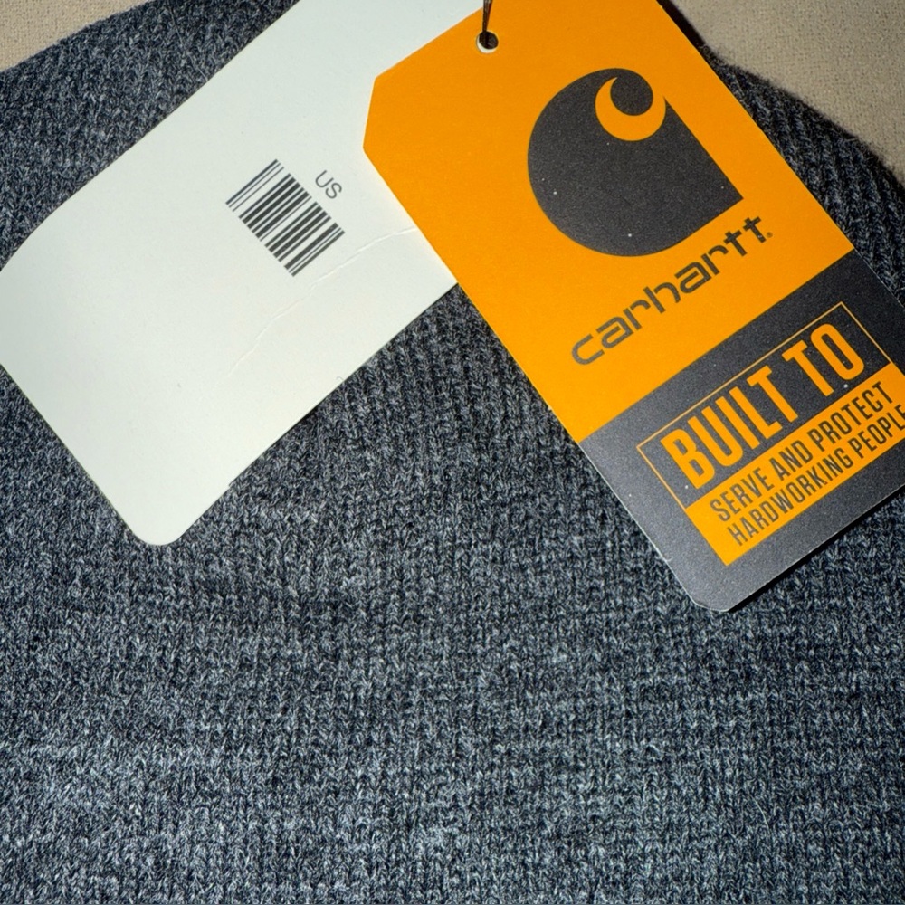 Carhartt Charcoal Knit Hat NEW - Picture 4 of 6